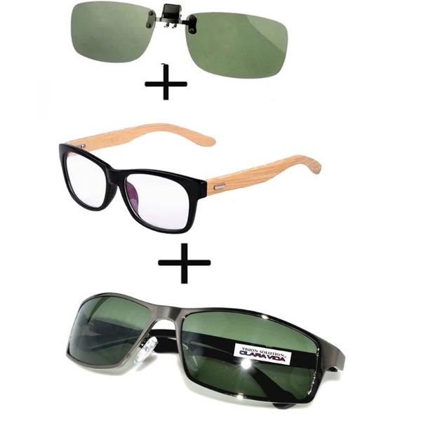 sunglasses 3pcs comfortable wooden squared frame reading glasses for men women + polarized sports driving clip, White;black
sunglasses 3pcs comfortable wooden squared frame reading glasses for men women + polarized sports driving clip, White;black