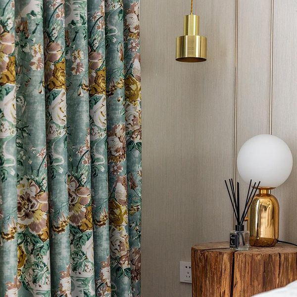 modern green printed blackout curtains for living room bedroom window rustic vintage curtains ready made
modern green printed blackout curtains for living room bedroom window rustic vintage curtains ready made