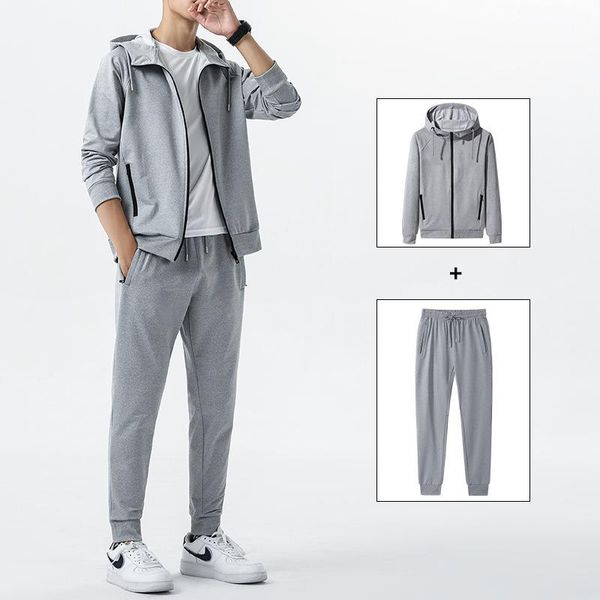 men's tracksuits 2021 tracksuit men 2 pieces set sweatshirt + sweatpants sportswear zipper hoodies casual mens clothing ropa hombre siz, Gray
men's tracksuits 2021 tracksuit men 2 pieces set sweatshirt + sweatpants sportswear zipper hoodies casual mens clothing ropa hombre siz, Gray