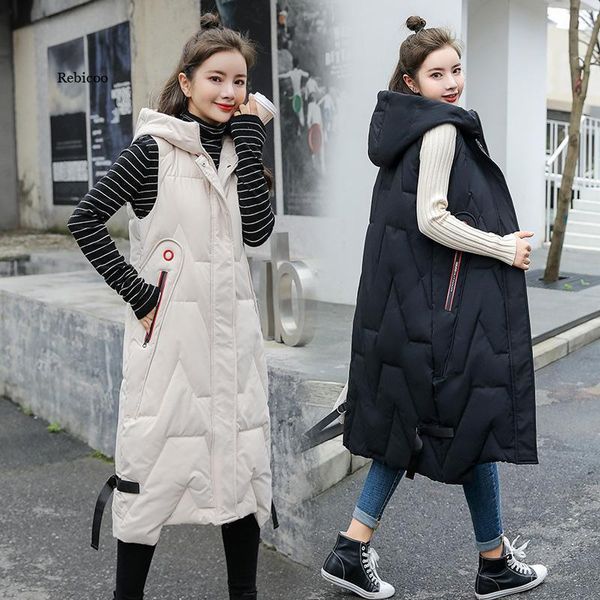 women's vests solid hooded women fashion tie belt collected waisted argyle coats elegant pockets long female ladies, Black;white
women's vests solid hooded women fashion tie belt collected waisted argyle coats elegant pockets long female ladies, Black;white