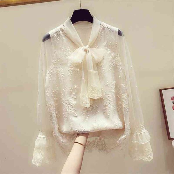 4 floral lace bow womens shirts v neck chiffon long sleeve casual ladies solid elegant sweet spring plus size, White
4 floral lace bow womens shirts v neck chiffon long sleeve casual ladies solid elegant sweet spring plus size, White