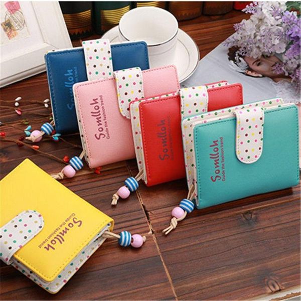 candy colors women wallets short polka dots zipper small purse cards holder fold pu leather female coin purse card holder, Red;black
candy colors women wallets short polka dots zipper small purse cards holder fold pu leather female coin purse card holder, Red;black