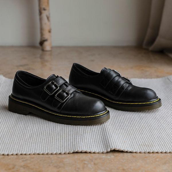 womens genuine leather double metal buckle slip-on flats oxfords leisure soft comfortable espadrilles daily casual shoes womendress shoes, Black
womens genuine leather double metal buckle slip-on flats oxfords leisure soft comfortable espadrilles daily casual shoes womendress shoes, Black
