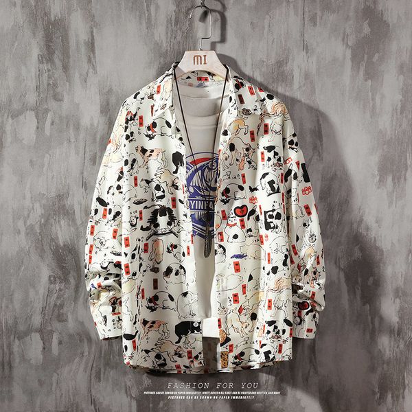 2021 new men's fashions autumn spring long sleeves big size m-5xl 6xl 7xl hawaiian beach casual floral shirt for man qxdf, White;black
2021 new men's fashions autumn spring long sleeves big size m-5xl 6xl 7xl hawaiian beach casual floral shirt for man qxdf, White;black