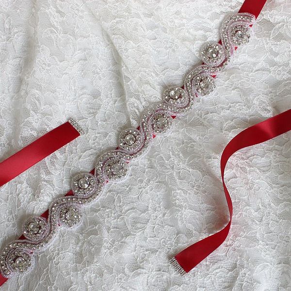 wedding sashes rhinestone pearls belts silver red satin ribbon belt dress evening accessory fashion headband decoration, White
wedding sashes rhinestone pearls belts silver red satin ribbon belt dress evening accessory fashion headband decoration, White