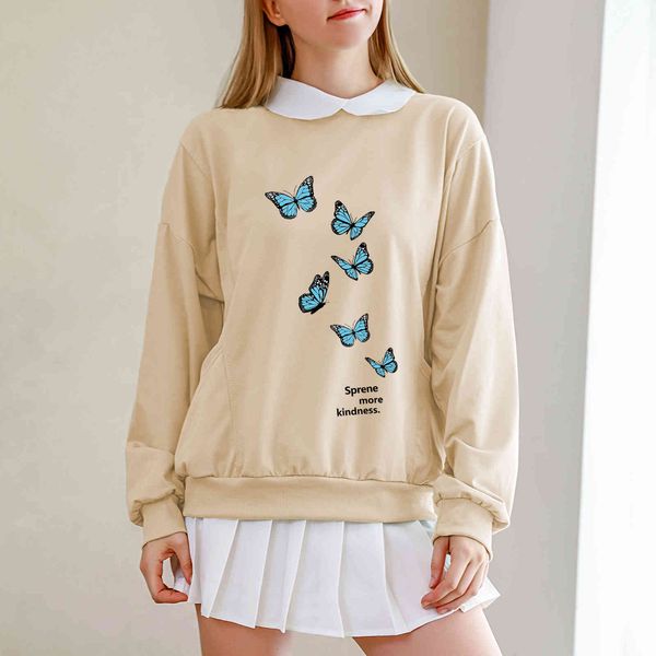 women hoodie butterfly graphic for girls korean fashion sweatshirt aesthetic pullover cotton cute clothes long sleeve loose top, Black
women hoodie butterfly graphic for girls korean fashion sweatshirt aesthetic pullover cotton cute clothes long sleeve loose top, Black