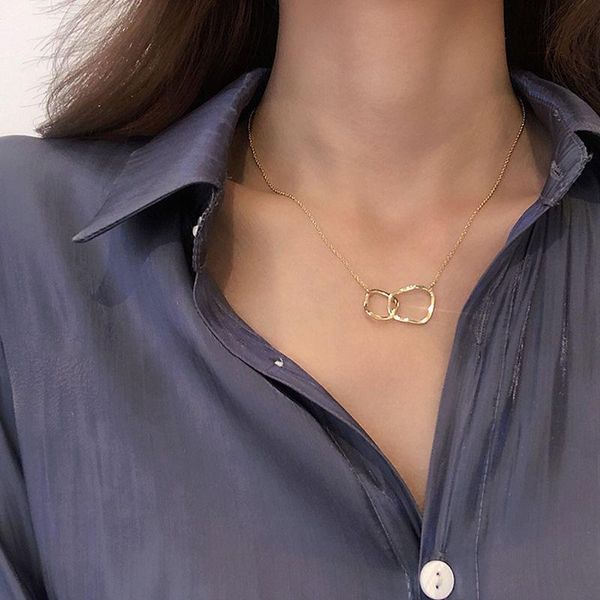 chokers trendy gold color delicate round double circle necklaces & pendants for women party gift lover choker collar necklace, Golden;silver
chokers trendy gold color delicate round double circle necklaces & pendants for women party gift lover choker collar necklace, Golden;silver