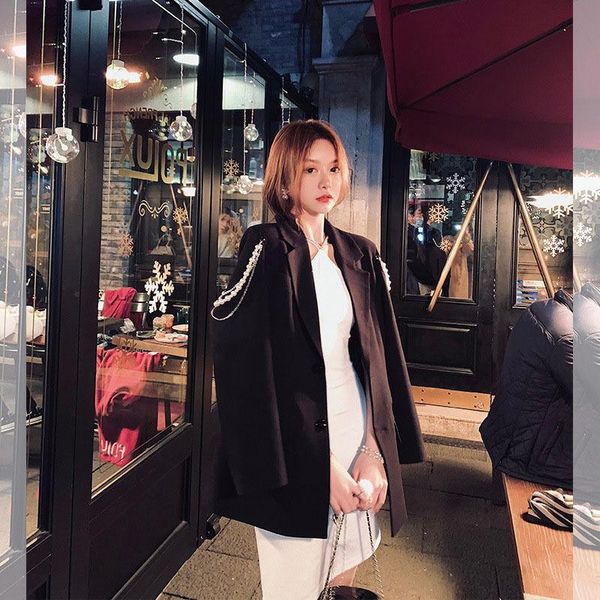 women's suits & blazers nanxi elder sister real female star suit jacket 2021 korean slim temperament short top, White;black
women's suits & blazers nanxi elder sister real female star suit jacket 2021 korean slim temperament short top, White;black
