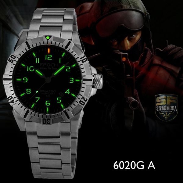 epoch steel strap waterproof 100m tritium gas tubes luminous sport diving quartz watch t200112184u, Slivery;brown
epoch steel strap waterproof 100m tritium gas tubes luminous sport diving quartz watch t200112184u, Slivery;brown