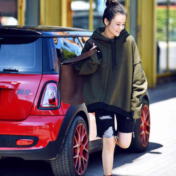 korean women's hoodie, david loose long sve drs, casual, thick, Gray
korean women's hoodie, david loose long sve drs, casual, thick, Gray