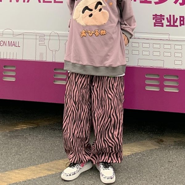 wide leg pants zebra pattern high waist straight baggy zebra streetwear trousers women2021 ale fashion palazzo pants, Black;white
wide leg pants zebra pattern high waist straight baggy zebra streetwear trousers women2021 ale fashion palazzo pants, Black;white