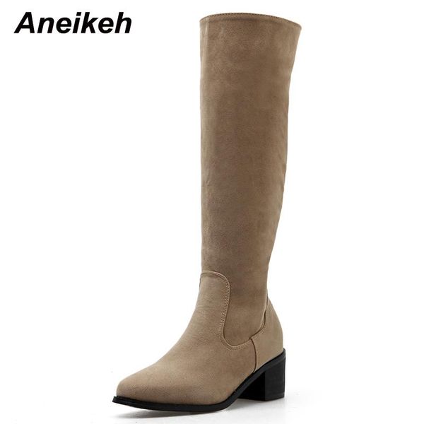 boots aneikeh flock warm sewing western winter fashion women booties shoes 2021 knee-high square heels wedding party zipper, Black
boots aneikeh flock warm sewing western winter fashion women booties shoes 2021 knee-high square heels wedding party zipper, Black