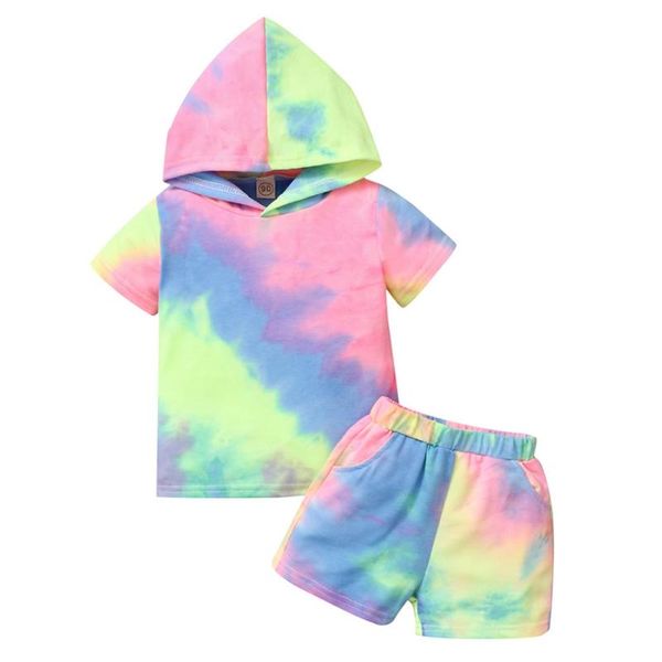 clothing sets baby girl tie dye set summer born cute printed short sleeve hoodie + shorts 2pcs girls casual suit, White
clothing sets baby girl tie dye set summer born cute printed short sleeve hoodie + shorts 2pcs girls casual suit, White