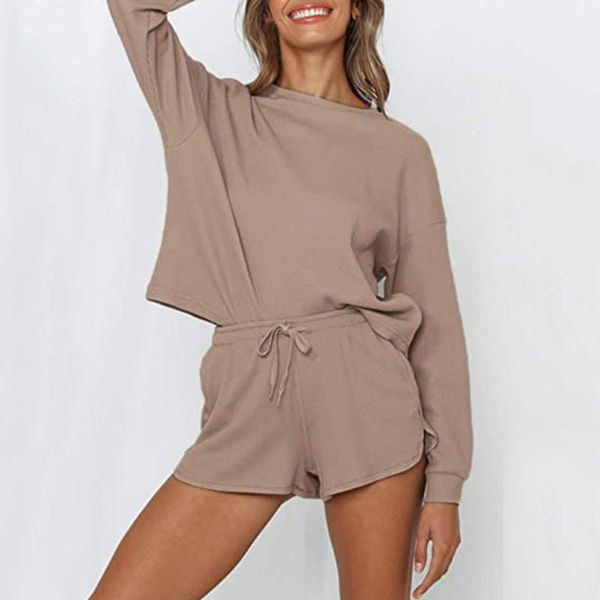 women's tracksuits 40# casual tracksuit women two piece set summer t-shirts and shorts sets solid color long sleeve bicycle suit, Gray
women's tracksuits 40# casual tracksuit women two piece set summer t-shirts and shorts sets solid color long sleeve bicycle suit, Gray