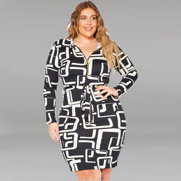 plus size dresses 2xl-6xl wholesale drop 2021 winter fashion women clothing dress long sleeve zip collar slim elegant, Black
plus size dresses 2xl-6xl wholesale drop 2021 winter fashion women clothing dress long sleeve zip collar slim elegant, Black