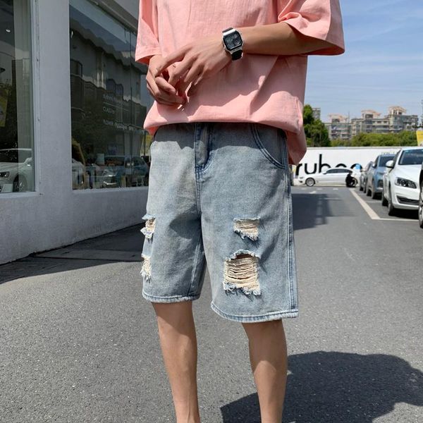 men's shorts fashion rip jeans 2021 summer loose casual bermuda man washed knee length denim bottoms, White;black
men's shorts fashion rip jeans 2021 summer loose casual bermuda man washed knee length denim bottoms, White;black