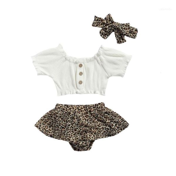 clothing sets 3pcs baby girls outfit summer solid color short sleeve stringy selvedge leopard print shorts bow headwear set11, White
clothing sets 3pcs baby girls outfit summer solid color short sleeve stringy selvedge leopard print shorts bow headwear set11, White