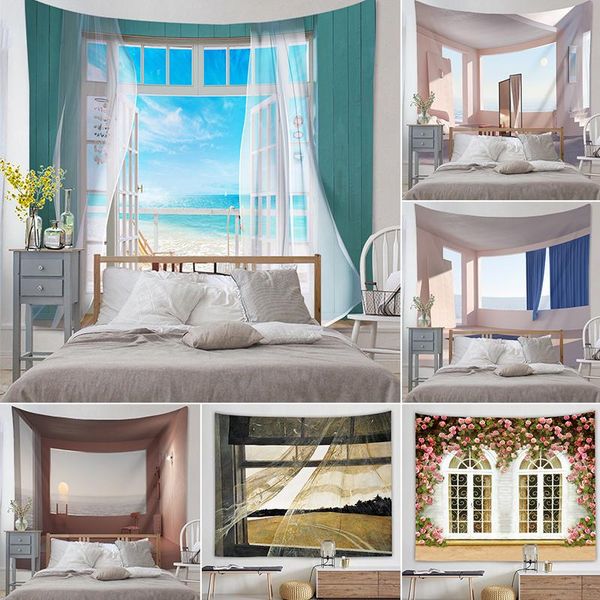 tapestries window landscape tapestry hippie small size thin cloth ocean wall hanging bed cover carpet background home room decor 95x73cm
tapestries window landscape tapestry hippie small size thin cloth ocean wall hanging bed cover carpet background home room decor 95x73cm