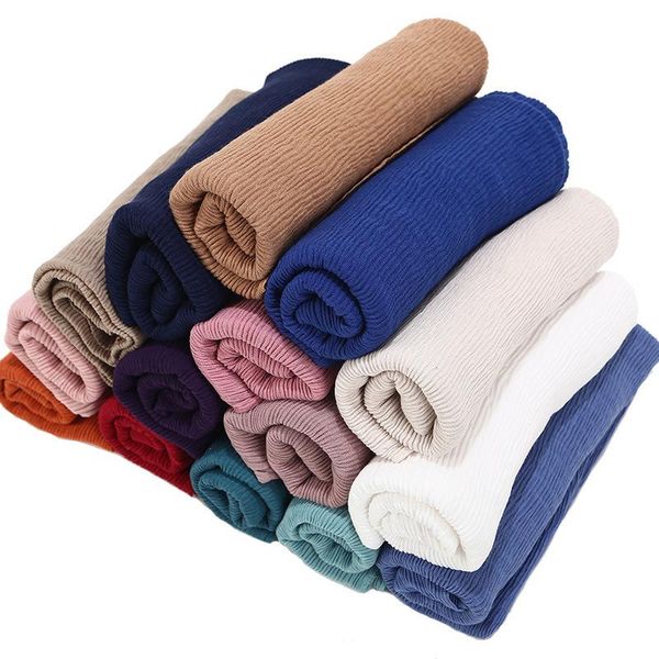 scarves women crinkle bubble cotton scarf muslim hijab plain wrap crinkled head ladies solid color pleated shawls, Blue;gray
scarves women crinkle bubble cotton scarf muslim hijab plain wrap crinkled head ladies solid color pleated shawls, Blue;gray