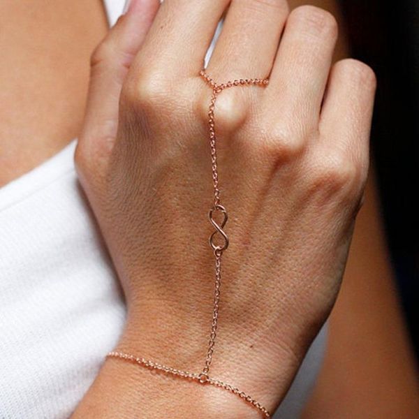 link, chain fashion finger bracelet lucky number 8 bohe hand link charm bangle for women gold bracelets jewelry gift, Black
link, chain fashion finger bracelet lucky number 8 bohe hand link charm bangle for women gold bracelets jewelry gift, Black