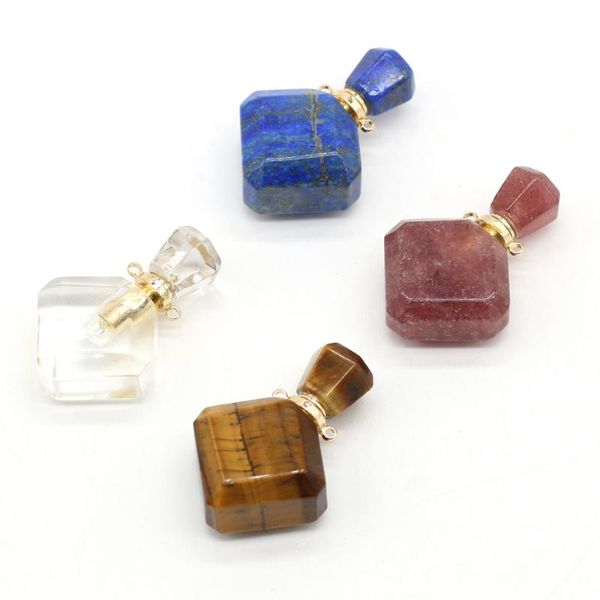 charms natural tiger eye stone lapis lazuli strawberry quartz perfume bottle pendant for jewelry making diy necklace accessories15x35mm, Bronze;silver
charms natural tiger eye stone lapis lazuli strawberry quartz perfume bottle pendant for jewelry making diy necklace accessories15x35mm, Bronze;silver
