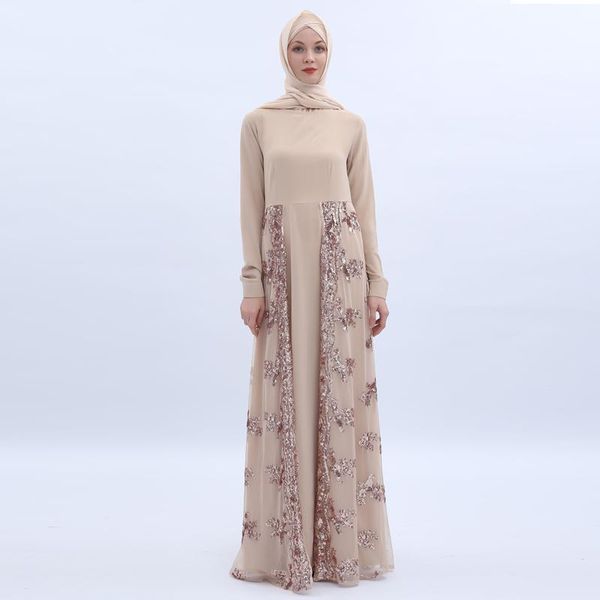 casual dresses spring o neck muslim tulle fabric embroidery lace up double layer hem shinny sequin party women's dress christmas clothi, Black;gray
casual dresses spring o neck muslim tulle fabric embroidery lace up double layer hem shinny sequin party women's dress christmas clothi, Black;gray