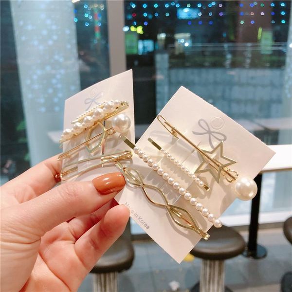 hair clips & barrettes 4pcs/set pearls pin for women fashion geometric flower headwear girls sweet clip crystal accessorie, Golden;silver
hair clips & barrettes 4pcs/set pearls pin for women fashion geometric flower headwear girls sweet clip crystal accessorie, Golden;silver