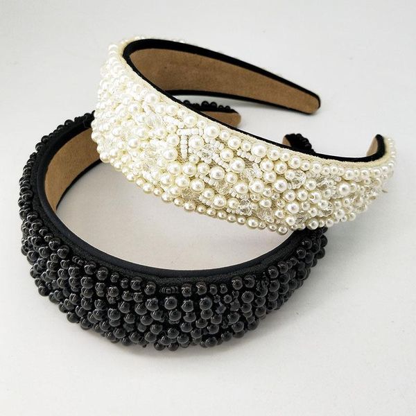 hair accessories good quanlity version pearls beading handmade hairband black white wide style headwear vintage princess
hair accessories good quanlity version pearls beading handmade hairband black white wide style headwear vintage princess