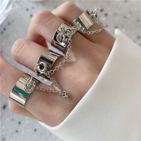 cluster rings punk cool hip multi-layer adjustable chain four fingers open alloy women rotate for party gift, Golden;silver
cluster rings punk cool hip multi-layer adjustable chain four fingers open alloy women rotate for party gift, Golden;silver