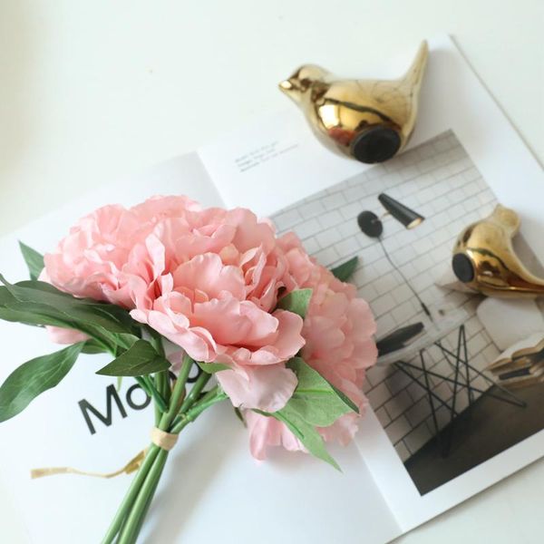 decorative flowers & wreaths simulation 5heads peony bouquet artificial wedding decoration bridal silk flower for home display accessories
decorative flowers & wreaths simulation 5heads peony bouquet artificial wedding decoration bridal silk flower for home display accessories
