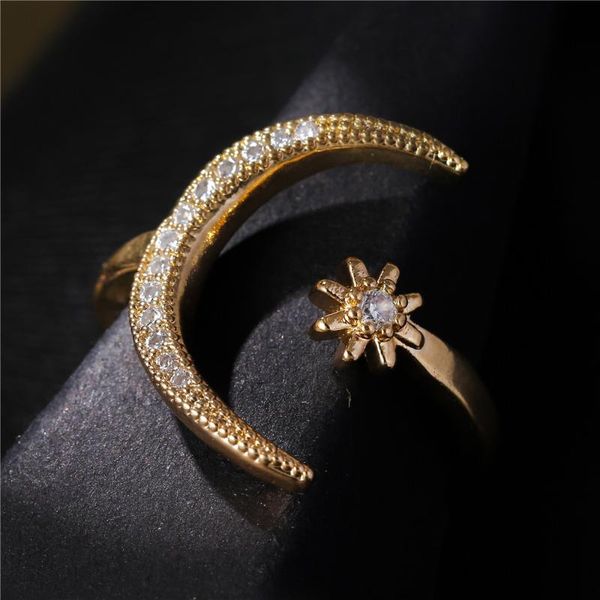 wedding rings fashion ring moon & star dazzling open finger for women girls jewelry crytal engagement gift, Slivery;golden
wedding rings fashion ring moon & star dazzling open finger for women girls jewelry crytal engagement gift, Slivery;golden