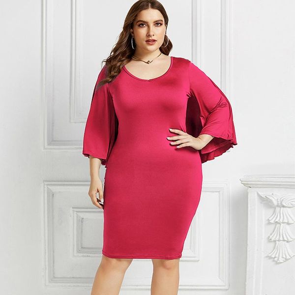 plus size dresses wohuadi stretch fashion women's clothing bat sleeve backless hip female bodycon bandage dress l-xxxl, Black
plus size dresses wohuadi stretch fashion women's clothing bat sleeve backless hip female bodycon bandage dress l-xxxl, Black