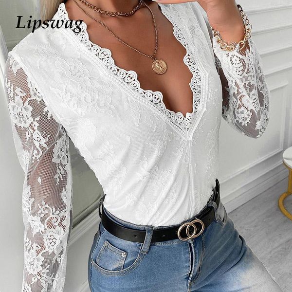 women's blouses & shirts elegant solid slim chic blusa women v-neck lace patchwork embroidery hollow out long sleeve blouse office, White
women's blouses & shirts elegant solid slim chic blusa women v-neck lace patchwork embroidery hollow out long sleeve blouse office, White