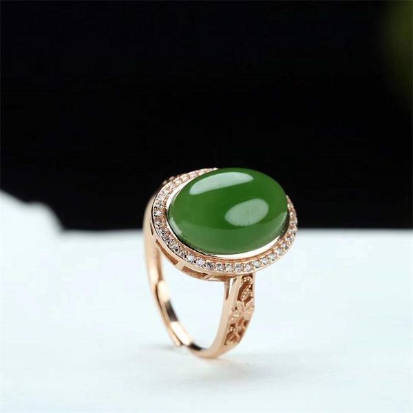 cluster rings selling natural hand-carved jade silve inlaid adjustable jasper egg shape ring fashion jewelry men women luck gifts, Golden;silver
cluster rings selling natural hand-carved jade silve inlaid adjustable jasper egg shape ring fashion jewelry men women luck gifts, Golden;silver