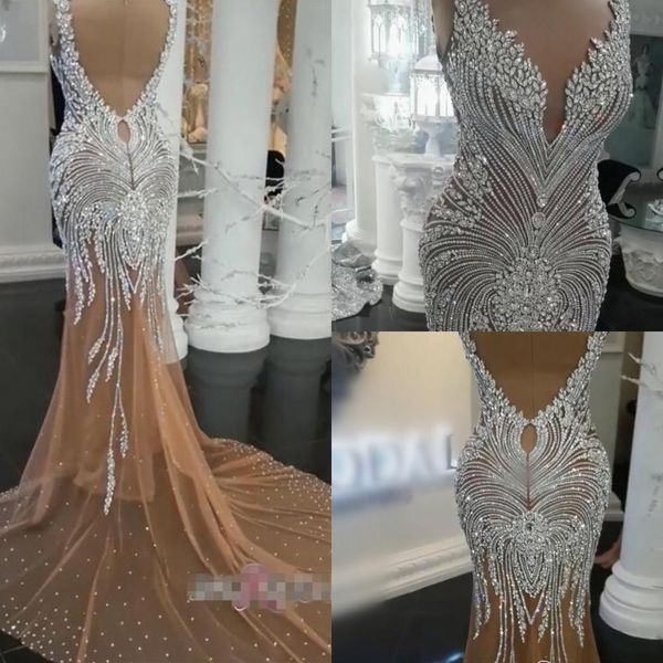 2021 new luxurious african crystal prom es mermaid black girls evening formal gowns illusion neck champagne robe de soriee wvo9, White;pink
2021 new luxurious african crystal prom es mermaid black girls evening formal gowns illusion neck champagne robe de soriee wvo9, White;pink