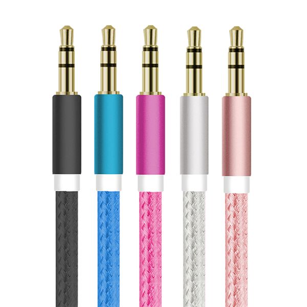 aux cable 3.5mm to 3.5 mm nylon wire gold-plated plug male to male audio cable for mobile phone headphone speaker
aux cable 3.5mm to 3.5 mm nylon wire gold-plated plug male to male audio cable for mobile phone headphone speaker