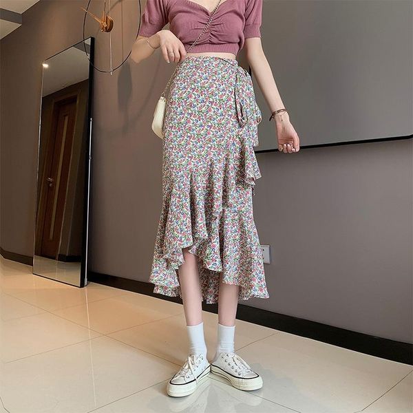 skirts spring/summer 2021 korean style lace-up high-waist irregular one-piece fishtail skirt half-length, Black
skirts spring/summer 2021 korean style lace-up high-waist irregular one-piece fishtail skirt half-length, Black