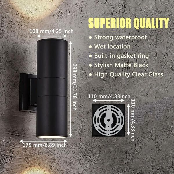 wall lamp ip65 two side light up down led outdoor lighting for sconce living room bedroom hallway home decor
wall lamp ip65 two side light up down led outdoor lighting for sconce living room bedroom hallway home decor