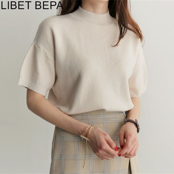 new spring summer women's t-shirt tee bottoming knitting loose basic casual fashionable wild lady minimalist t1663 t200614, White
new spring summer women's t-shirt tee bottoming knitting loose basic casual fashionable wild lady minimalist t1663 t200614, White