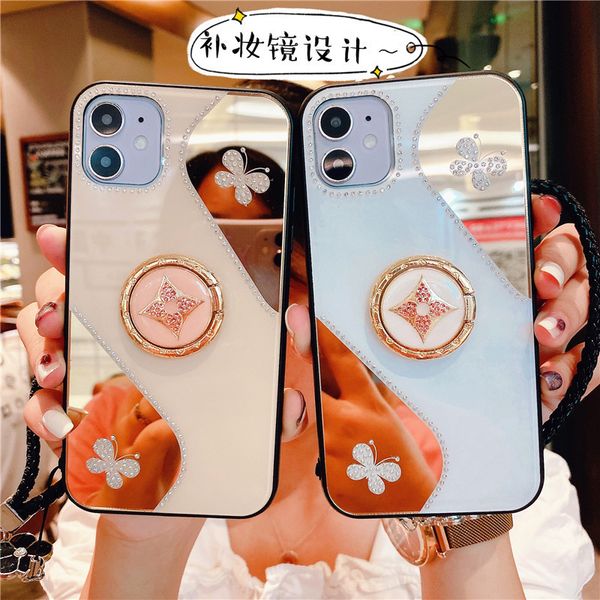 luxury diamond makeup mirror phone case flower strap for iphone 11 pro max xs xr x s 7 8 plus soft cover with ring holder stand
luxury diamond makeup mirror phone case flower strap for iphone 11 pro max xs xr x s 7 8 plus soft cover with ring holder stand