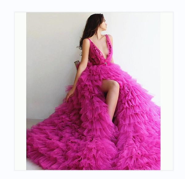 princess pink evening dresses sleeveless sash v neck lace appliques prom gown custom made formal party tiered ruffles side split vestido de, Black;red
princess pink evening dresses sleeveless sash v neck lace appliques prom gown custom made formal party tiered ruffles side split vestido de, Black;red