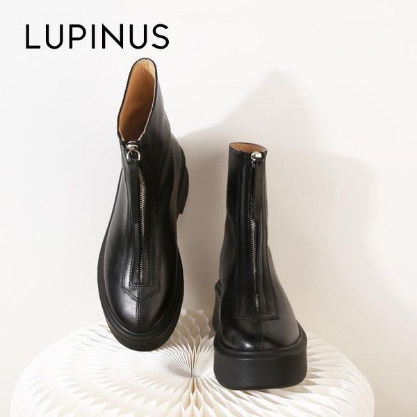 boots lupinus 2021 platform winter women ankle design for fashion chunky heel, Black 
boots lupinus 2021 platform winter women ankle design for fashion chunky heel, Black