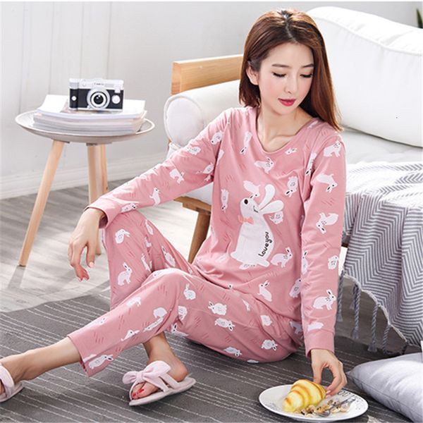 pyjamas 2021 autumn long sleeve cotton home clothes women night suit two piece plus size sleepwear ladies pajamas set 5xl fz6u, Black;red
pyjamas 2021 autumn long sleeve cotton home clothes women night suit two piece plus size sleepwear ladies pajamas set 5xl fz6u, Black;red