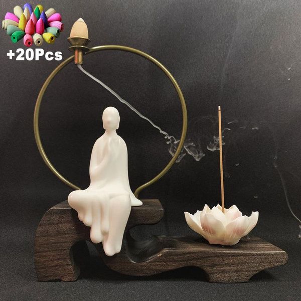 fragrance lamps +20pcs incense cones handmade creative home decoration backflow burner landscape feng shui yoga ornament
fragrance lamps +20pcs incense cones handmade creative home decoration backflow burner landscape feng shui yoga ornament