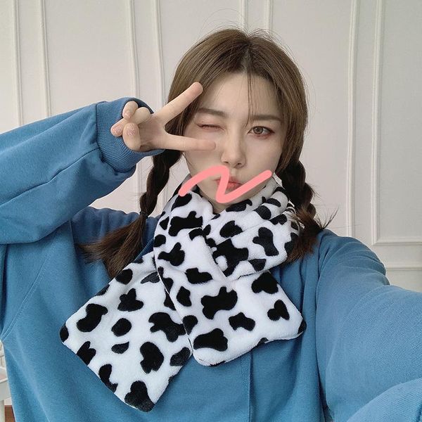 scarves neck warmer plush scarf furry cross black and white cow spots print winter warm shawl wraps imitation fur collar, Blue;gray
scarves neck warmer plush scarf furry cross black and white cow spots print winter warm shawl wraps imitation fur collar, Blue;gray
