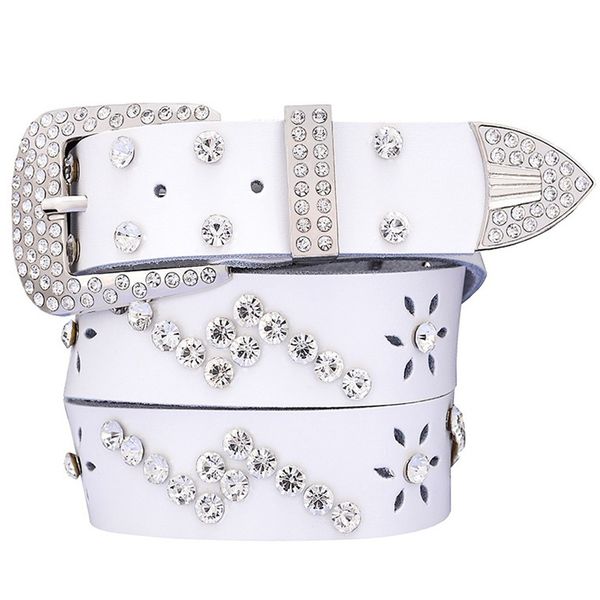 designer belts 2023 new women's hollow flower lightning women's leather diamond belt factory outlet, Silver
designer belts 2023 new women's hollow flower lightning women's leather diamond belt factory outlet, Silver