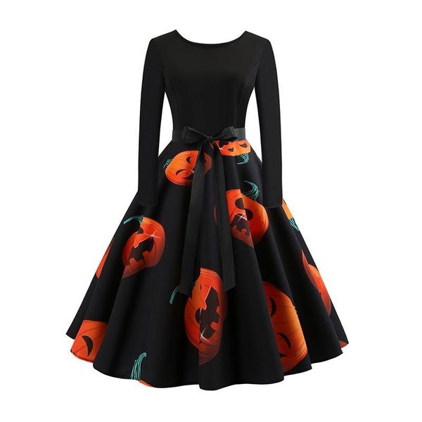 casual dresses halloween party women dress winter pumpkin print bowknot zipper backless female prom black gothic swing midi nice, Black;gray
casual dresses halloween party women dress winter pumpkin print bowknot zipper backless female prom black gothic swing midi nice, Black;gray