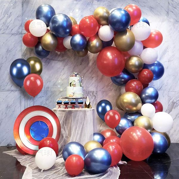 85pcs hero birthday balloons party decor metalic red blue gold latex balloon garland balloons chain for boys kids birthday party
85pcs hero birthday balloons party decor metalic red blue gold latex balloon garland balloons chain for boys kids birthday party