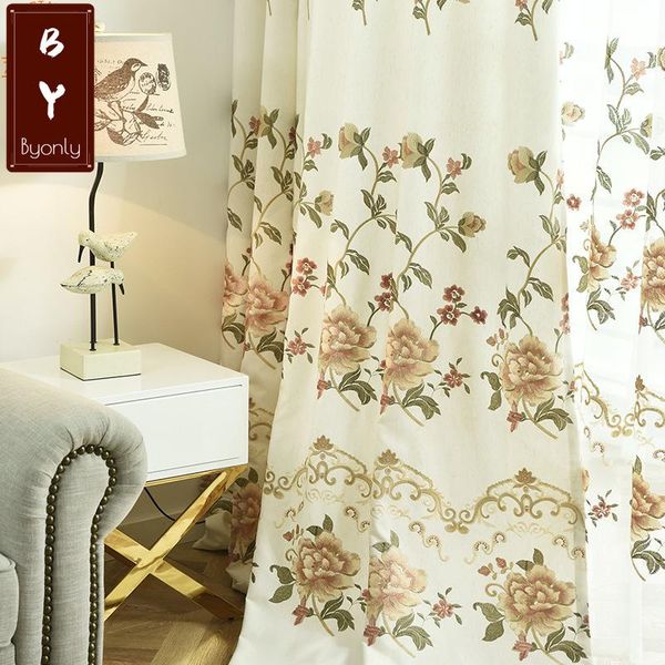 curtain & drapes 2021 american country garden flower and bird embroidered curtains for living room bedroom screens semi-shading
curtain & drapes 2021 american country garden flower and bird embroidered curtains for living room bedroom screens semi-shading