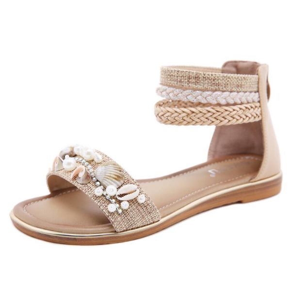 women sandals summer flat pearl sandals flip flops rome shoes string bead slippers mujer gladiator sandalias sapatos femininos, Black
women sandals summer flat pearl sandals flip flops rome shoes string bead slippers mujer gladiator sandalias sapatos femininos, Black